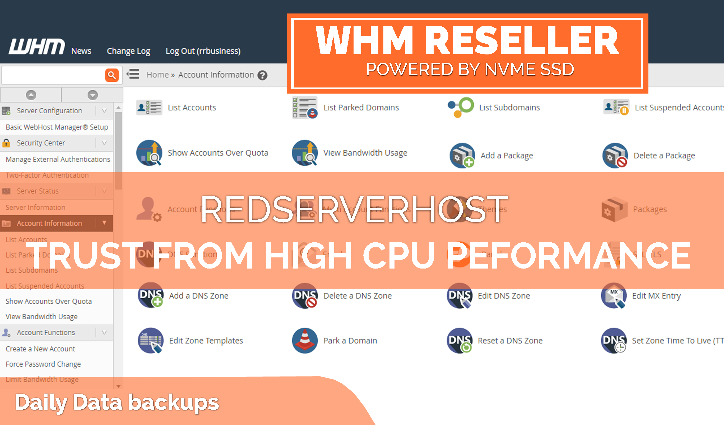 SSD WHM Reseller Hosting